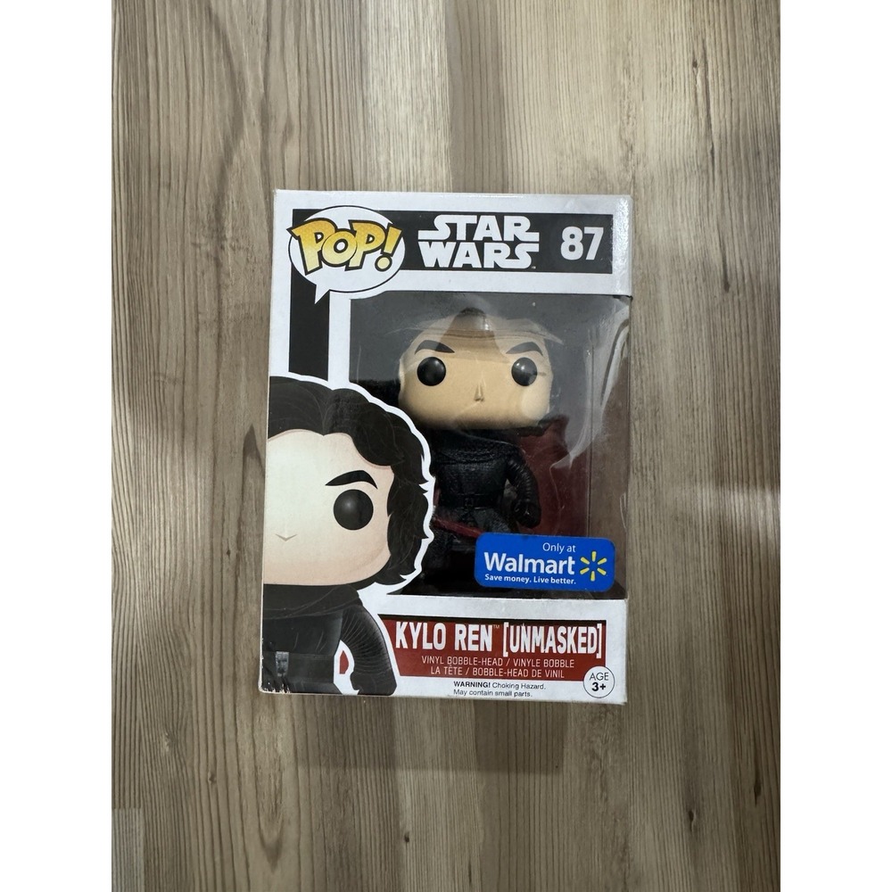 Funko POP! Star Wars Unmasked Kylo Ren Walmart Exclusive Vinyl Bobble-Head #87